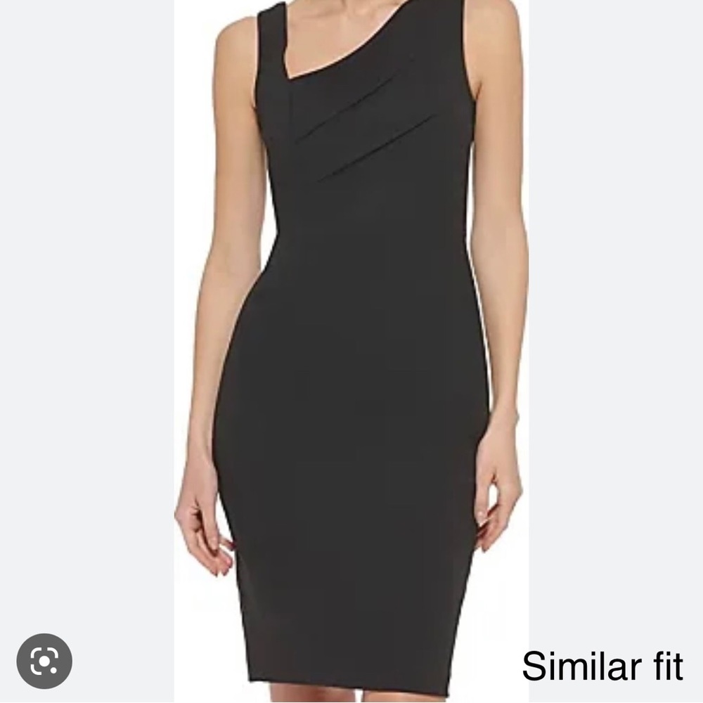Calvin Klein Sleeveless Sheath LBD - Picture 6 of 7